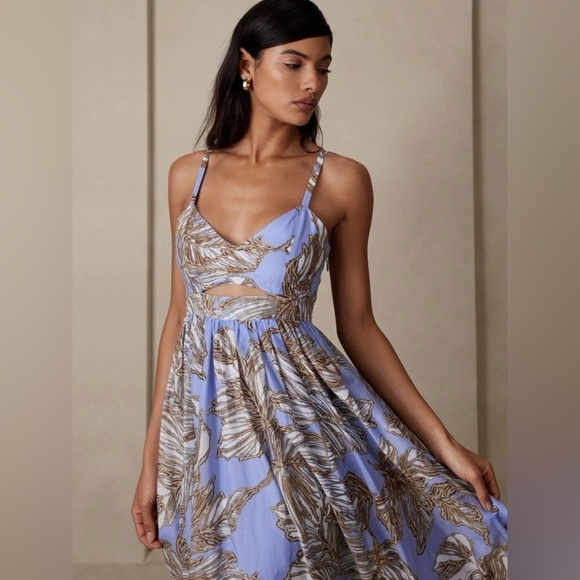 NWOT! Banana Republic White Isa Cotton Dress - Size 0 (BROKEN ZIPPER) - Picture 2 of 7